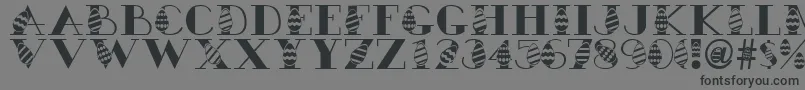 fuente Easteregg – Fuentes Negras Sobre Fondo Gris
