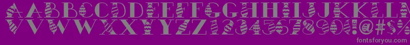 Easteregg Font – Gray Fonts on Purple Background
