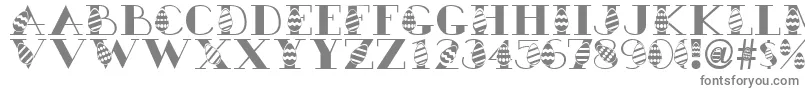 Easteregg Font – Gray Fonts on White Background