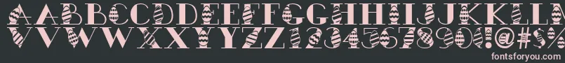 フォントEasteregg – 黒い背景にピンクのフォント