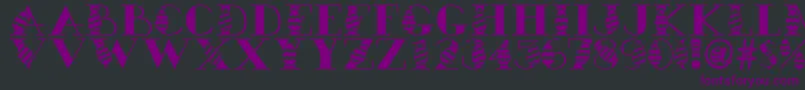 Easteregg Font – Purple Fonts on Black Background
