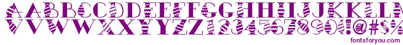 Easteregg-fontti – violetit fontit