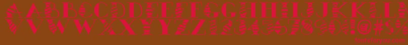 Easteregg Font – Red Fonts on Brown Background
