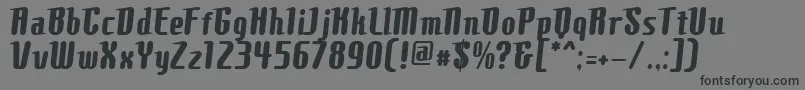 Шрифт ComonsBold – чёрные шрифты на сером фоне
