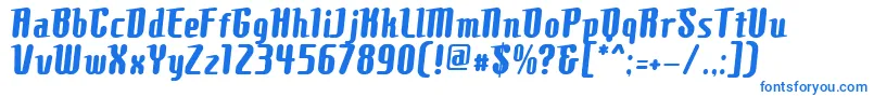 ComonsBold-fontti – siniset fontit valkoisella taustalla