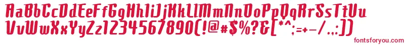 Шрифт ComonsBold – красные шрифты на белом фоне