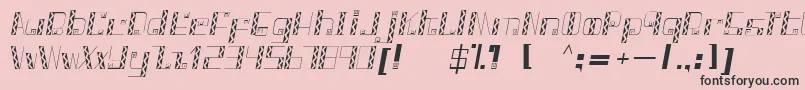 Tapis Font – Black Fonts on Pink Background