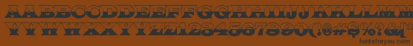 LatinotitulbwRegular Font – Black Fonts on Brown Background