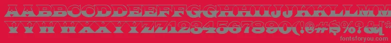 LatinotitulbwRegular Font – Gray Fonts on Red Background