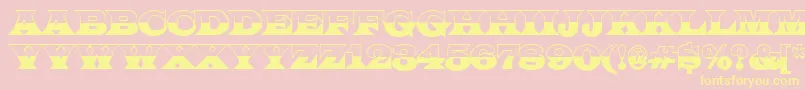 Police LatinotitulbwRegular – polices jaunes sur fond rose