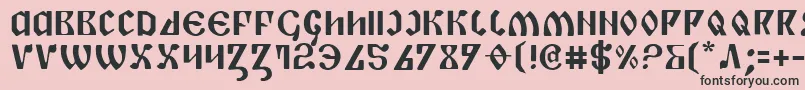 Шрифт PiperPie – чёрные шрифты на розовом фоне
