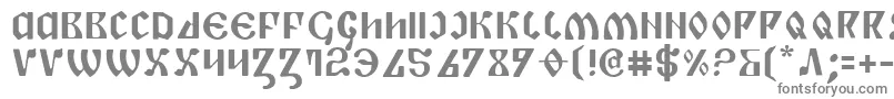 フォントPiperPie – 白い背景に灰色の文字