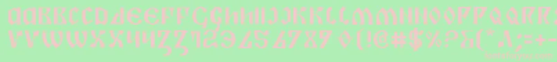 PiperPie Font – Pink Fonts on Green Background