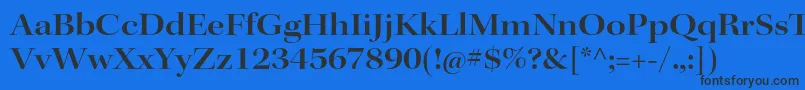 KeplerstdSemiboldextdisp Font – Black Fonts on Blue Background