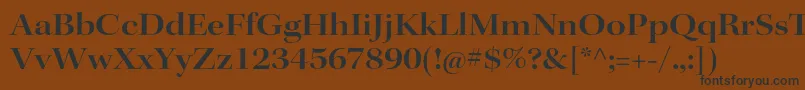 KeplerstdSemiboldextdisp Font – Black Fonts on Brown Background