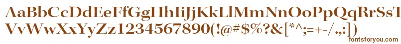 Шрифт KeplerstdSemiboldextdisp – коричневые шрифты на белом фоне