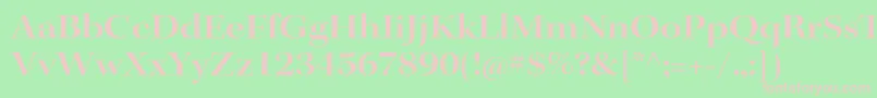 KeplerstdSemiboldextdisp Font – Pink Fonts on Green Background