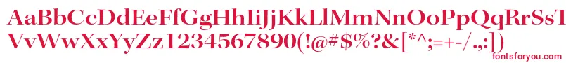 KeplerstdSemiboldextdisp Font – Red Fonts on White Background