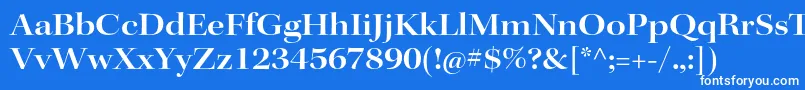 フォントKeplerstdSemiboldextdisp – 青い背景に白い文字