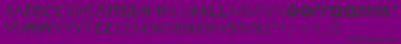 GeTooltime Font – Black Fonts on Purple Background