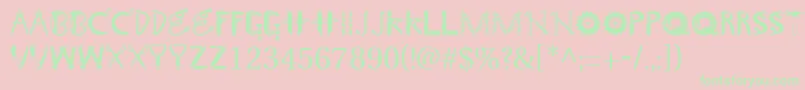 GeTooltime Font – Green Fonts on Pink Background