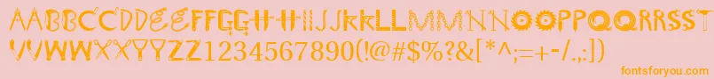 GeTooltime Font – Orange Fonts on Pink Background