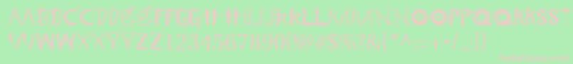 GeTooltime Font – Pink Fonts on Green Background