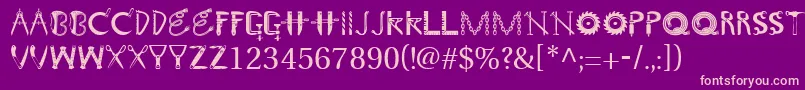 GeTooltime Font – Pink Fonts on Purple Background
