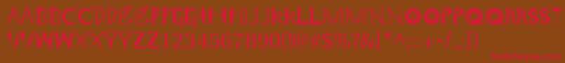 GeTooltime Font – Red Fonts on Brown Background
