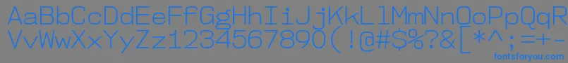 Nk57MonospaceNoLt Font – Blue Fonts on Gray Background