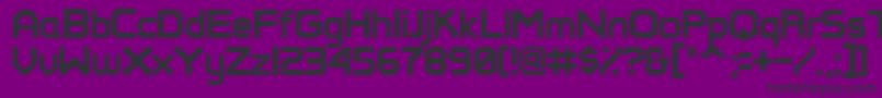 フォントPerfectpixel – 紫の背景に黒い文字