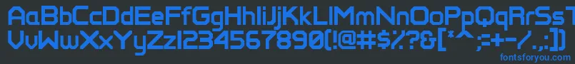 Perfectpixel Font – Blue Fonts on Black Background