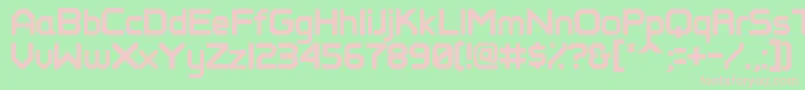 Perfectpixel Font – Pink Fonts on Green Background