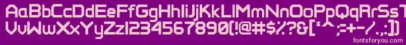 Perfectpixel Font – Pink Fonts on Purple Background