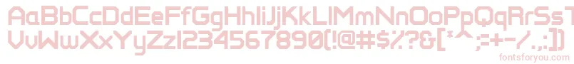 Perfectpixel Font – Pink Fonts on White Background