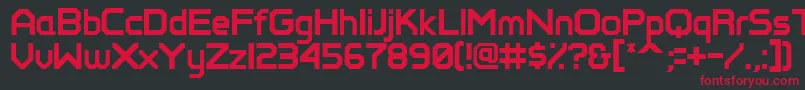 Perfectpixel Font – Red Fonts on Black Background