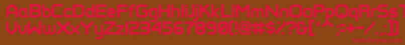 Perfectpixel-fontti – punaiset fontit ruskealla taustalla