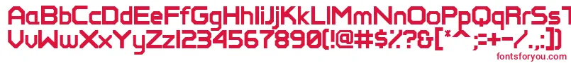 Perfectpixel Font – Red Fonts on White Background