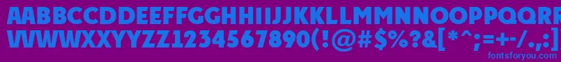 En savoir plus sur la police PlakattitulExtrabold Police PlakattitulExtrabold – polices bleues sur fond violet