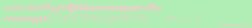 FrizzledPlanet Font – Pink Fonts on Green Background