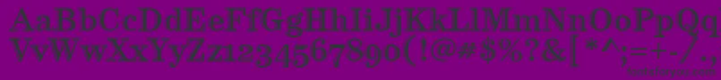 CenturyHtldOsItcTt Font – Black Fonts on Purple Background