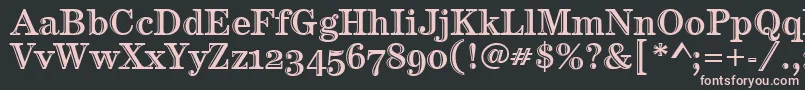 CenturyHtldOsItcTt Font – Pink Fonts on Black Background