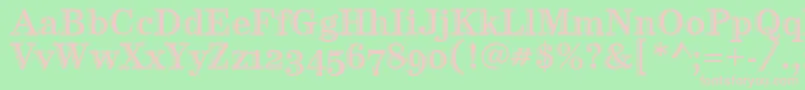 CenturyHtldOsItcTt Font – Pink Fonts on Green Background