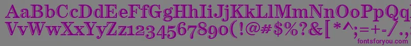 More about CenturyHtldOsItcTt Font CenturyHtldOsItcTt Font – Purple Fonts on Gray Background