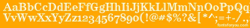 CenturyHtldOsItcTt Font – White Fonts on Orange Background