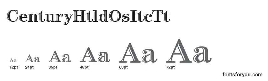 CenturyHtldOsItcTt Font Sizes
