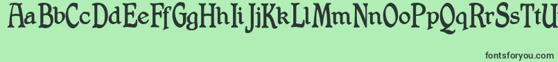 ShrewsburyTitling Font – Black Fonts on Green Background