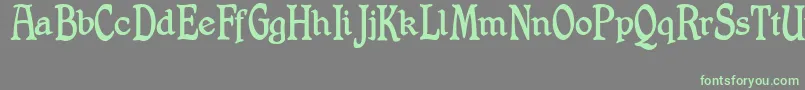 ShrewsburyTitling Font – Green Fonts on Gray Background