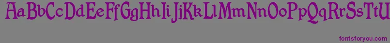ShrewsburyTitling Font – Purple Fonts on Gray Background
