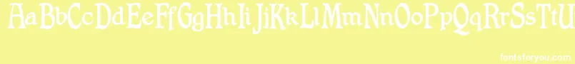 ShrewsburyTitling Font – White Fonts on Yellow Background